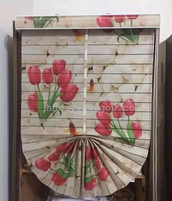 Direct manufacturers customized new high precision fan Rome art curtain rousha curtains window products wholesale