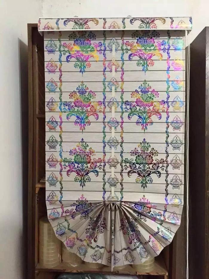 Direct manufacturers customized new high precision fan Rome art curtain rousha curtains window products wholesale