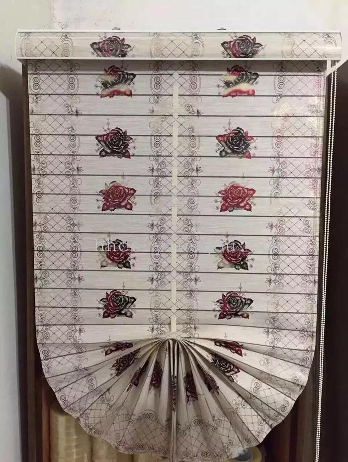 Direct manufacturers customized new high precision fan Rome art curtain rousha curtains window products wholesale