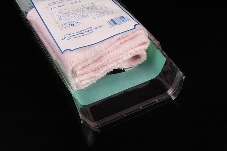 Factory Wholesale OPP Self-Adhesive Sticker Closure Bags Dish Towel Plastic Packaging Bag Custom Promotional Gift Transparent Bag