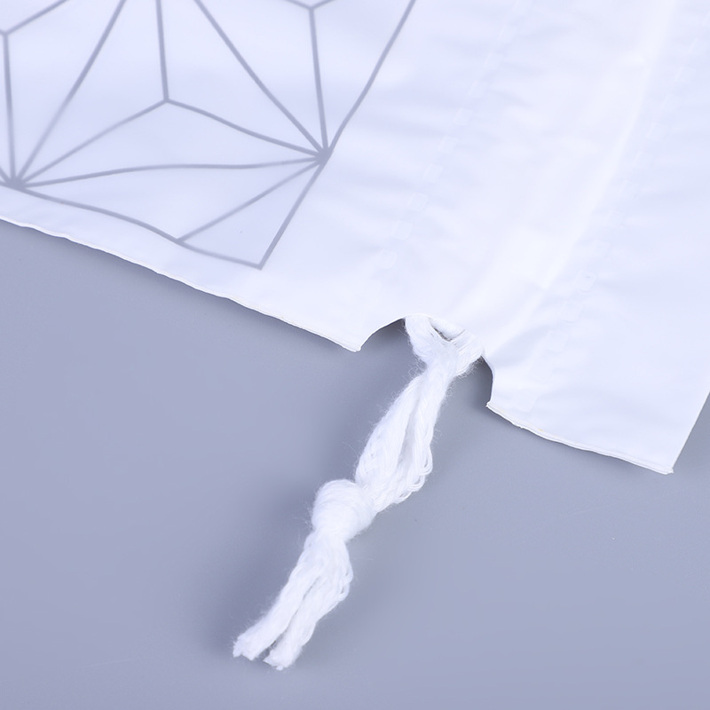 Factory in Stock Double-Layer Frosted PE Drawstring Bag Eva Plastic Packaging Bag Stockings T-shirt Clothing Drawstring Bundle