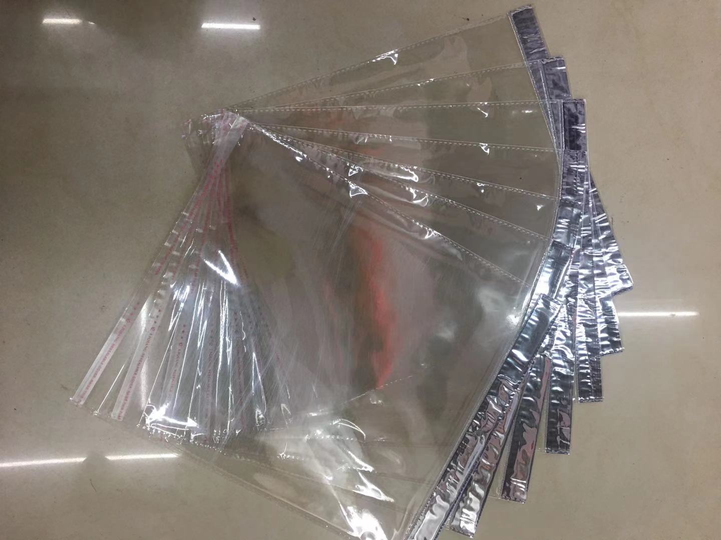 OPP Silver Chuck Transparent Plastic Packaging Bag 25*30 Thickened Cloth Bag