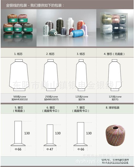 Supply Various Specifications Metallic Yarn Embroidery Metallic Yarn Luxury Package with Rich Colors