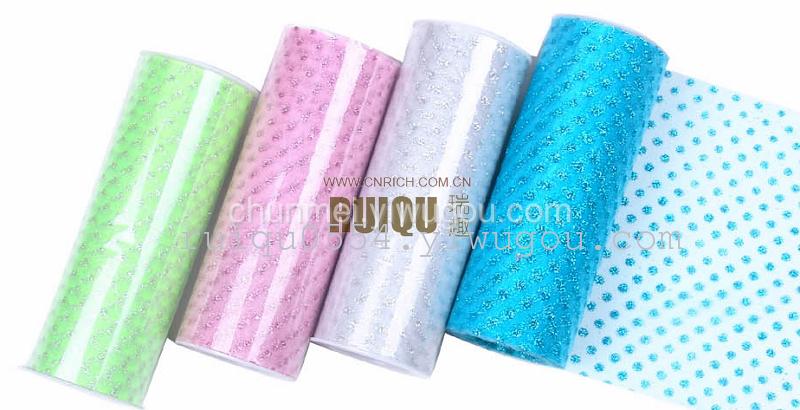 Flower package wedding decoration gift wrap yarn boutique IRA Kurgan sticking point 15cm*10Y