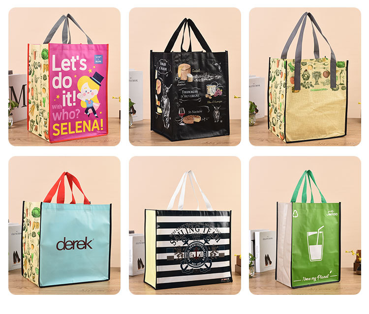 Non-Woven Bag with Zipper Gift Bag Gift Packaging Bag Shopping Color Printing Non-Woven Handbag Factory Customization