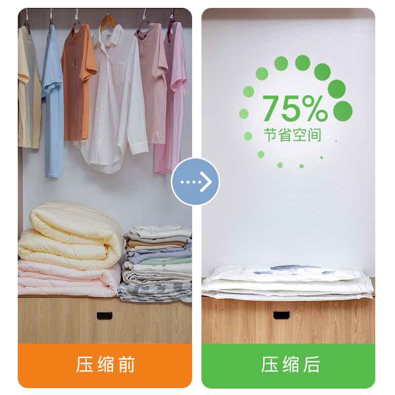New Thick Clothing Vacuum Compression Bag Household Large Pumping Cotton Quilt Buggy Bag Student Finishing Vacuum Bag