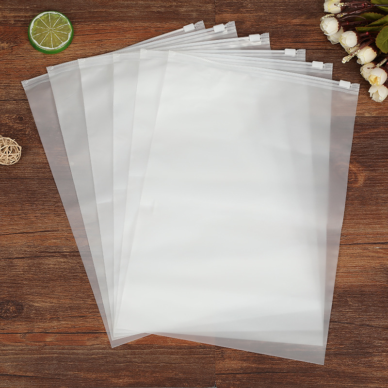 Spot Eva Frosted Bag PE Underwear Bra Sealing Packaging Bag Pp Ziplock Bag Clothing Zipper Bag Custom Printing