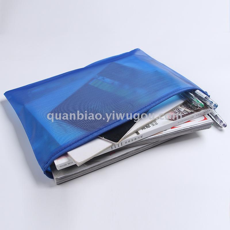 TRANBO multi-color zipper bag a6a5a4fca3b4 size pen bag bill clip file bag
