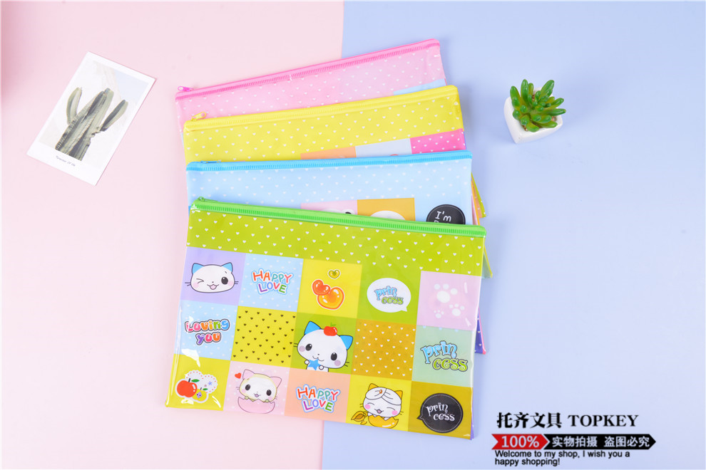 Spot PVC Net Pocket Cartoon File Bag Transparent Student A4 Zipper Bag Large Capacity Test Paper Storage Bag Waterproof Spot PVC Net Pocket Cartoon File Bag Transparent Student A4 Zipper Bag Large Capacity Test Paper Storage Bag Waterproof