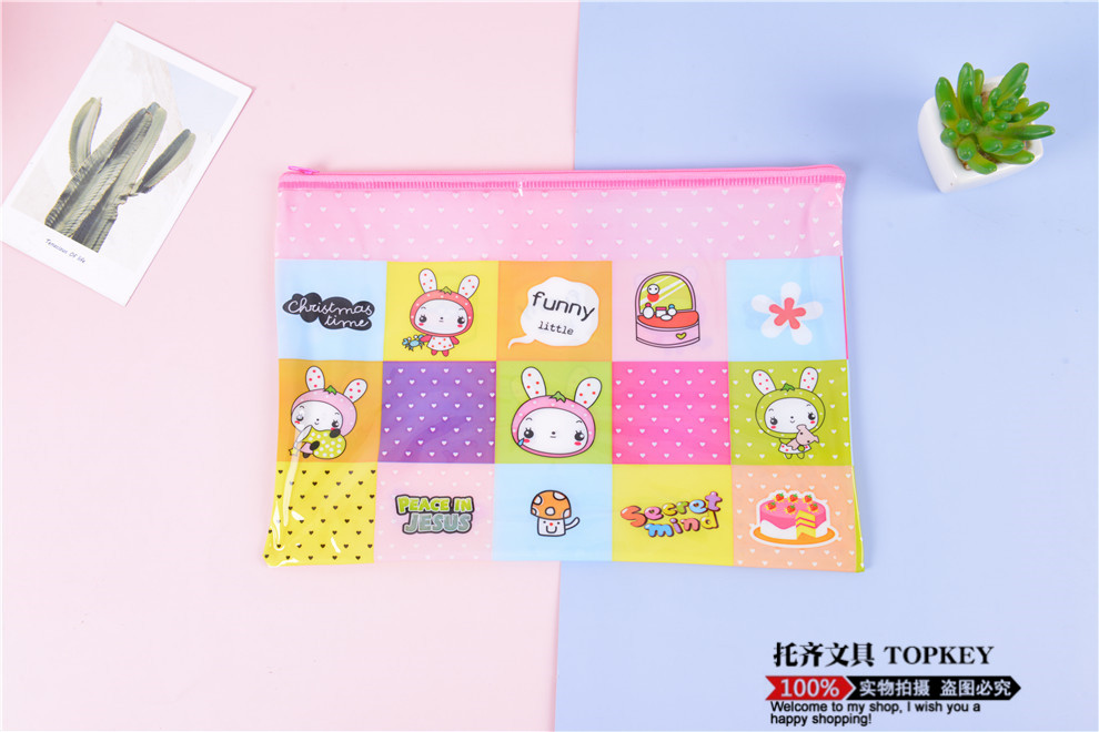 Spot PVC Net Pocket Cartoon File Bag Transparent Student A4 Zipper Bag Large Capacity Test Paper Storage Bag Waterproof Spot PVC Net Pocket Cartoon File Bag Transparent Student A4 Zipper Bag Large Capacity Test Paper Storage Bag Waterproof