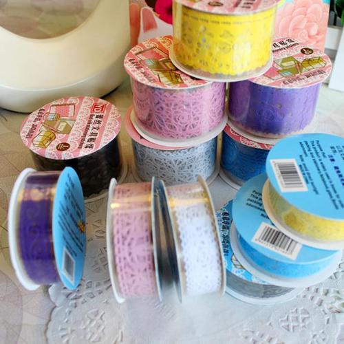 lace decorative tape decorative adhesive tape cotton lace tape fabric lace tape DIY lace tape 