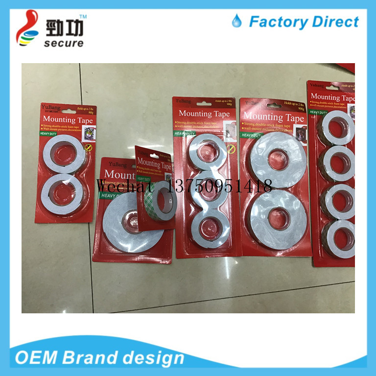 Foam single sided double side rubber sponge eva foam grip tape adhesive tape foam rubber strip heavy duty stationary tap