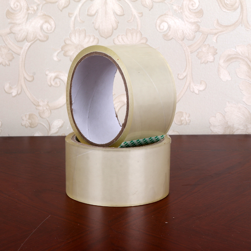 The adhesive tape is transparent and sealed and the adhesive tape is sticky and strong.
