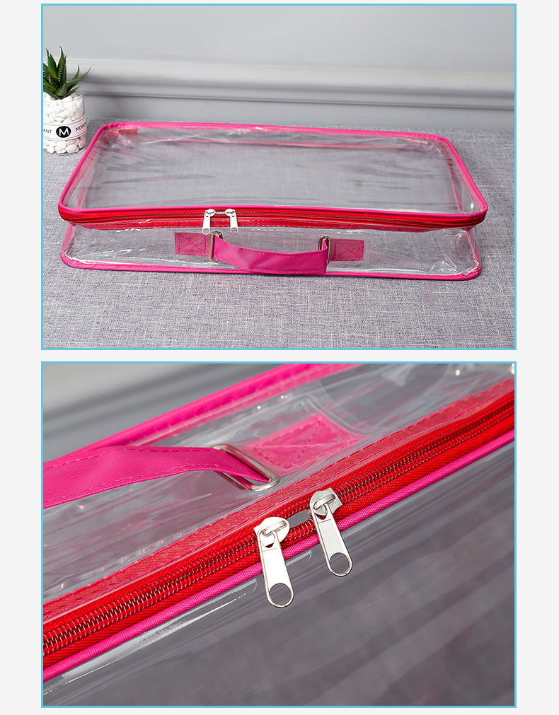 Manufacturer of customized three - dimensional transparent portable packaging bag sewing PVC bag wire bag home textile supplies storage bag Manufacturer of customized three - dimensional transparent portable packaging bag sewing PVC bag wire bag home textile supplies storage bag