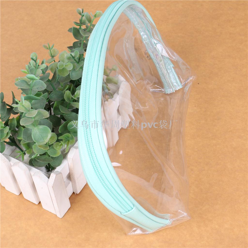 Manufacturer direct selling PVC bag zipper bag jewelry bag beads chain bag cosmetic bag