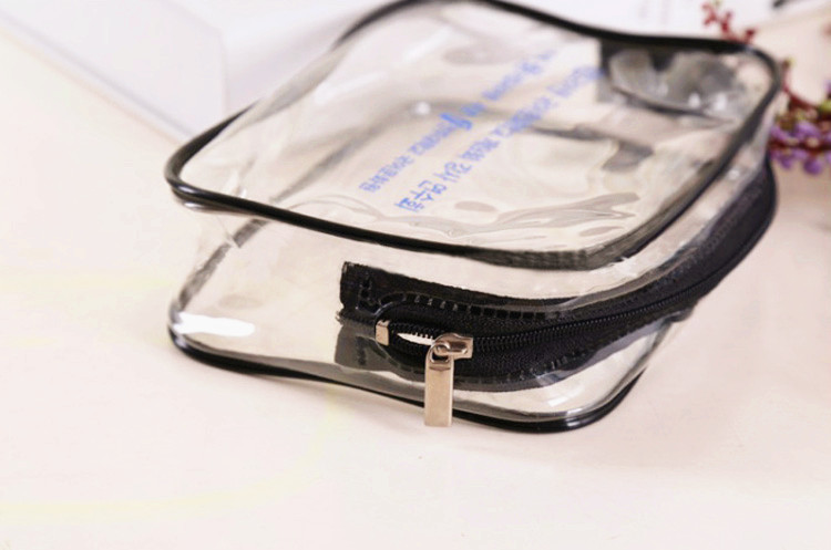 The manufacturer custom-made transparent PVC bag PVC cosmetic bag plastic film PVC packaging bag