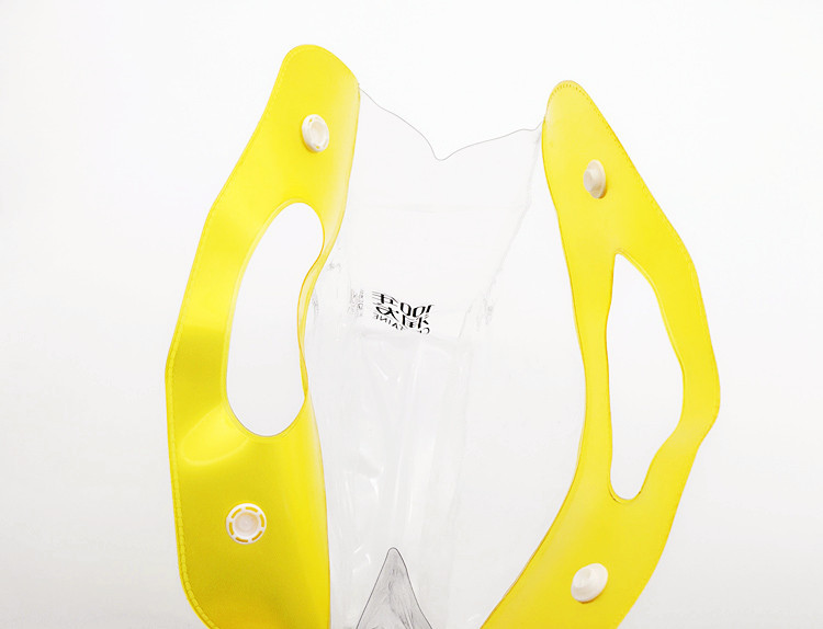 PVC shampoo shower gel packaging bag transparent PVC tote bag custom button three-dimensional plastic PVC bag