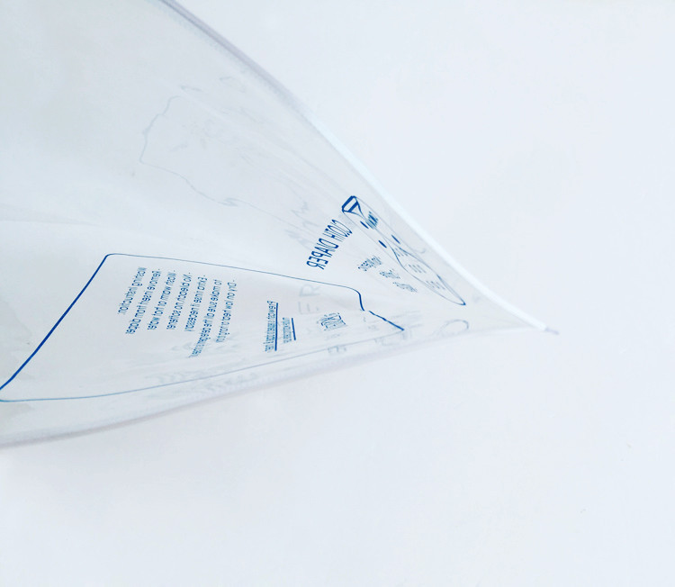 Manufacturer's custom PVC baby diaper bag transparent PVC clothing zipper bag environmental protection fantasy PVC bag