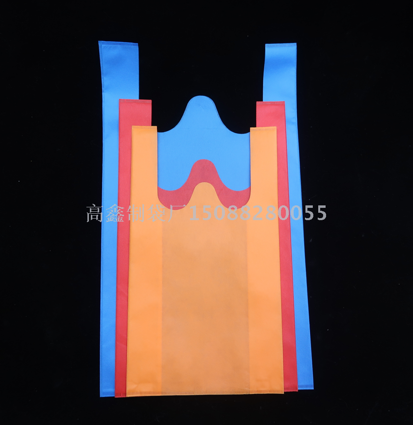 Spot 40g non-woven vest bag hand environmental protection bags costume shopping bags logo printing Spot 40g non-woven vest bag hand environmental protection bags costume shopping bags logo printing
