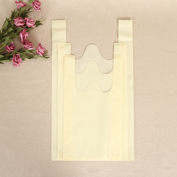 Factory Environmental Protection Non-Woven Fabric Vest Bag Customized Color Supermarket Shopping Bag Film Advertising Non-Woven Handbag