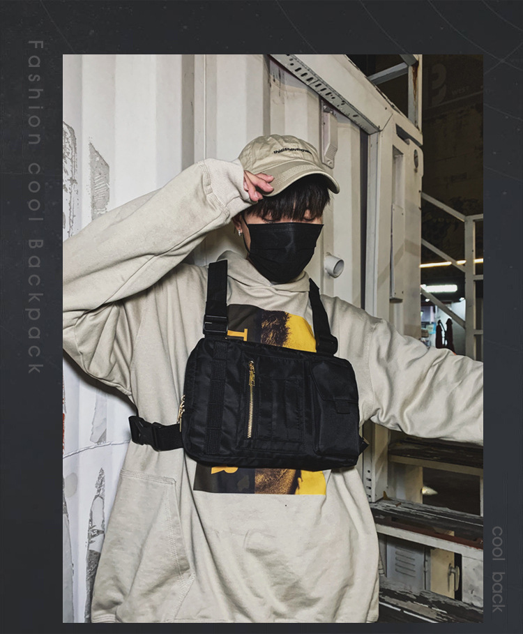 Internet Celebrity Same Style Function Combat Bag Ins Trendy Brand Crossbody Bag Men's Shoulder Multi-Functional Chest Bag Disco Jumping Vest Bag Internet Celebrity Same Style Function Combat Bag Ins Trendy Brand Crossbody Bag Men's Shoulder Multi-Functional Chest Bag Disco Jumping Vest Bag
