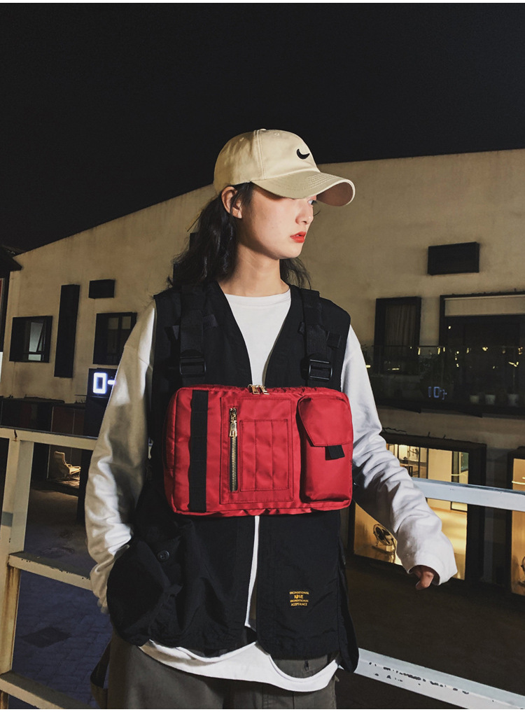 Internet Celebrity Same Style Function Combat Bag Ins Trendy Brand Crossbody Bag Men's Shoulder Multi-Functional Chest Bag Disco Jumping Vest Bag Internet Celebrity Same Style Function Combat Bag Ins Trendy Brand Crossbody Bag Men's Shoulder Multi-Functional Chest Bag Disco Jumping Vest Bag