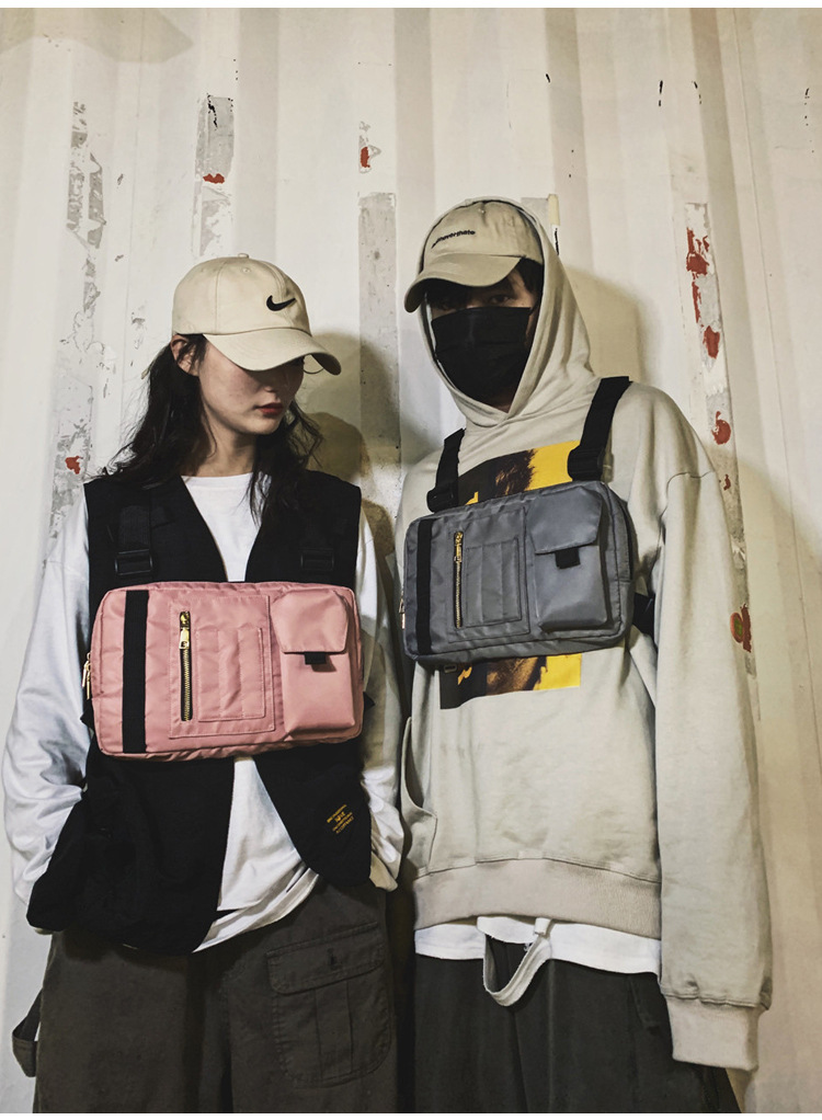 Internet Celebrity Same Style Function Combat Bag Ins Trendy Brand Crossbody Bag Men's Shoulder Multi-Functional Chest Bag Disco Jumping Vest Bag Internet Celebrity Same Style Function Combat Bag Ins Trendy Brand Crossbody Bag Men's Shoulder Multi-Functional Chest Bag Disco Jumping Vest Bag