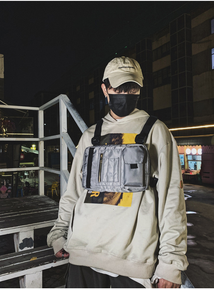 Internet Celebrity Same Style Function Combat Bag Ins Trendy Brand Crossbody Bag Men's Shoulder Multi-Functional Chest Bag Disco Jumping Vest Bag Internet Celebrity Same Style Function Combat Bag Ins Trendy Brand Crossbody Bag Men's Shoulder Multi-Functional Chest Bag Disco Jumping Vest Bag