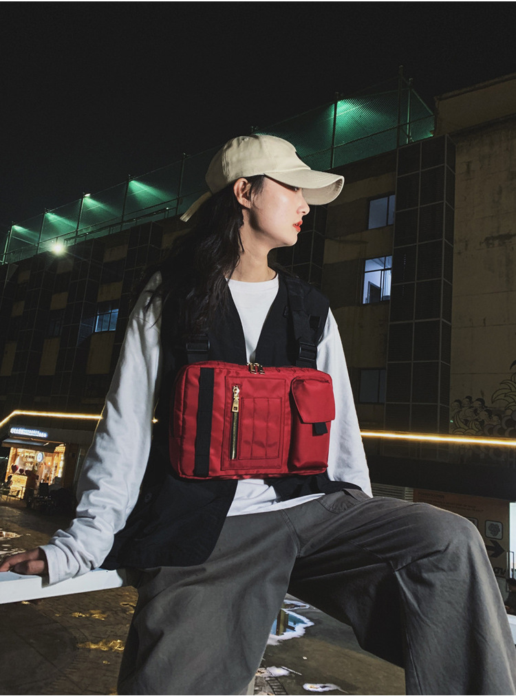 Internet Celebrity Same Style Function Combat Bag Ins Trendy Brand Crossbody Bag Men's Shoulder Multi-Functional Chest Bag Disco Jumping Vest Bag Internet Celebrity Same Style Function Combat Bag Ins Trendy Brand Crossbody Bag Men's Shoulder Multi-Functional Chest Bag Disco Jumping Vest Bag