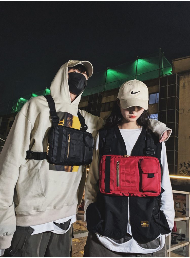 Internet Celebrity Same Style Function Combat Bag Ins Trendy Brand Crossbody Bag Men's Shoulder Multi-Functional Chest Bag Disco Jumping Vest Bag Internet Celebrity Same Style Function Combat Bag Ins Trendy Brand Crossbody Bag Men's Shoulder Multi-Functional Chest Bag Disco Jumping Vest Bag