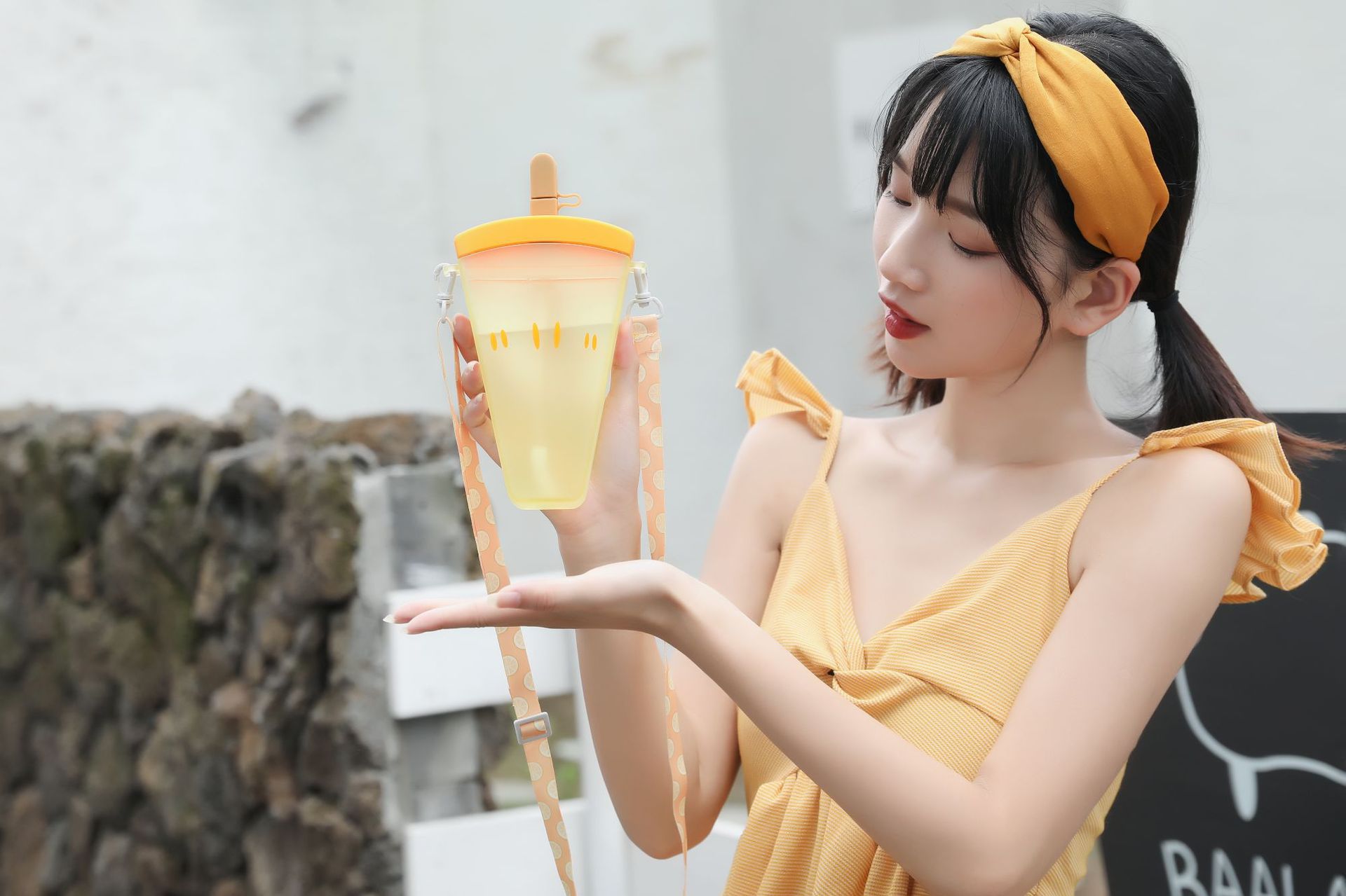 Watermelon Cup Plastic Cup with Straw Convenient Strap Juice Cup Ice Cream Ice Cream Student Outdoor Drinking Glass Gift Watermelon Cup Plastic Cup with Straw Convenient Strap Juice Cup Ice Cream Ice Cream Student Outdoor Drinking Glass Gift