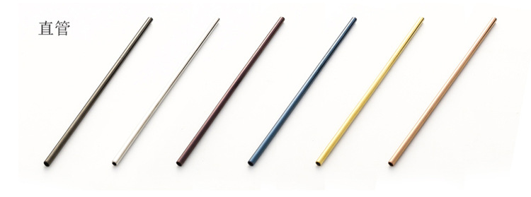Steel Straw TitaniumPlated Color Cocktail Drinking Straw Food Grade Metal Children Milk Tea Thick Straw Manufacturer Steel Straw TitaniumPlated Color Cocktail Drinking Straw Food Grade Metal Children Milk Tea Thick Straw Manufacturer