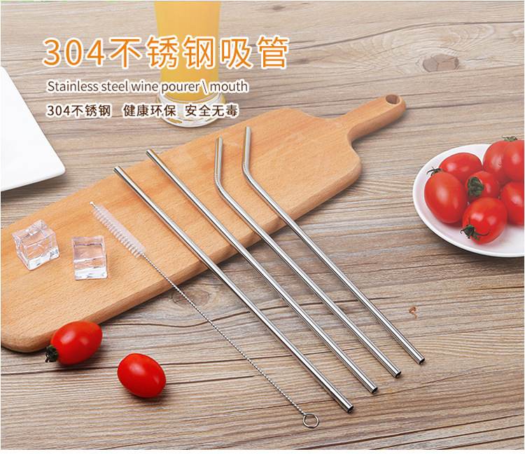 Steel Straw TitaniumPlated Color Cocktail Drinking Straw Food Grade Metal Children Milk Tea Thick Straw Manufacturer Steel Straw TitaniumPlated Color Cocktail Drinking Straw Food Grade Metal Children Milk Tea Thick Straw Manufacturer