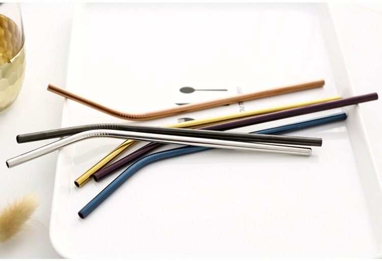 Steel Straw TitaniumPlated Color Cocktail Drinking Straw Food Grade Metal Children Milk Tea Thick Straw Manufacturer Steel Straw TitaniumPlated Color Cocktail Drinking Straw Food Grade Metal Children Milk Tea Thick Straw Manufacturer