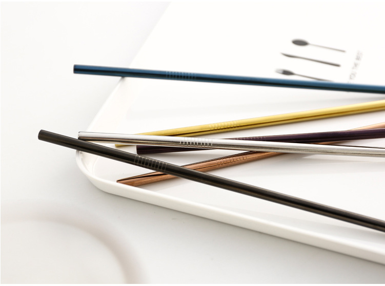 Steel Straw TitaniumPlated Color Cocktail Drinking Straw Food Grade Metal Children Milk Tea Thick Straw Manufacturer Steel Straw TitaniumPlated Color Cocktail Drinking Straw Food Grade Metal Children Milk Tea Thick Straw Manufacturer
