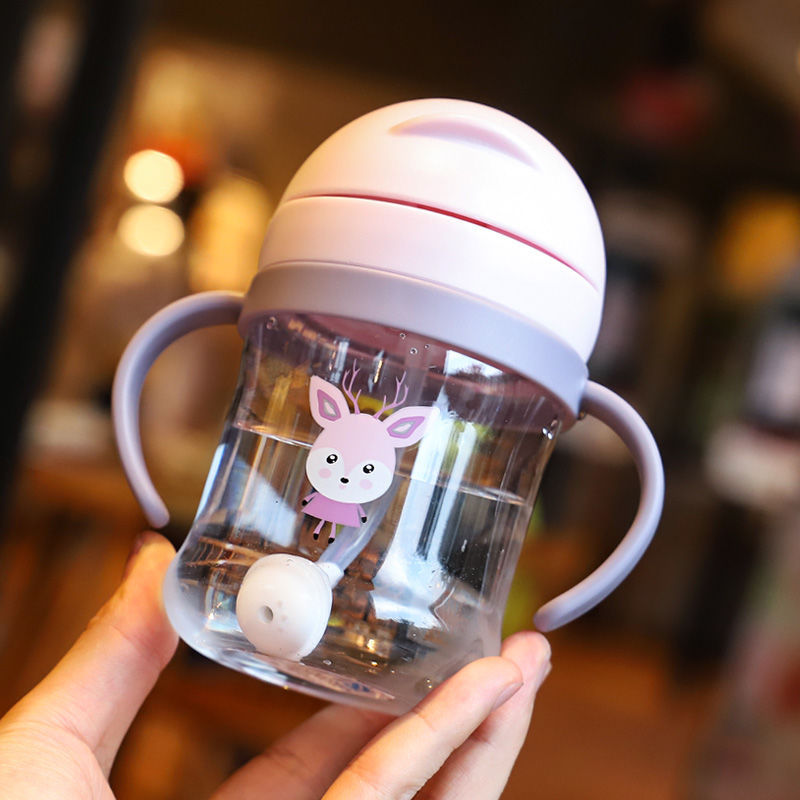 Cups Kindergarten Toddler Drinking Cup NoSpill Cup with Straw DropProof and LeakProof Choke Proof Kettle with Handle