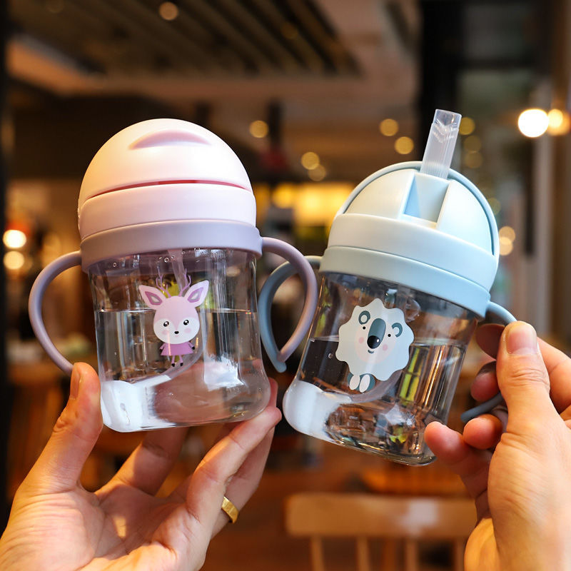 Cups Kindergarten Toddler Drinking Cup NoSpill Cup with Straw DropProof and LeakProof Choke Proof Kettle with Handle