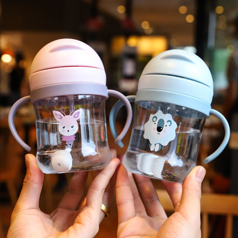 Cups Kindergarten Toddler Drinking Cup NoSpill Cup with Straw DropProof and LeakProof Choke Proof Kettle with Handle
