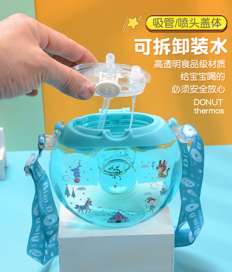 Spray Drinking Straw Cup Trending Cartoon Kindergarten Boys and Girls Baby Elementary School Student Plastic Kettle Spray Drinking Straw Cup Trending Cartoon Kindergarten Boys and Girls Baby Elementary School Student Plastic Kettle