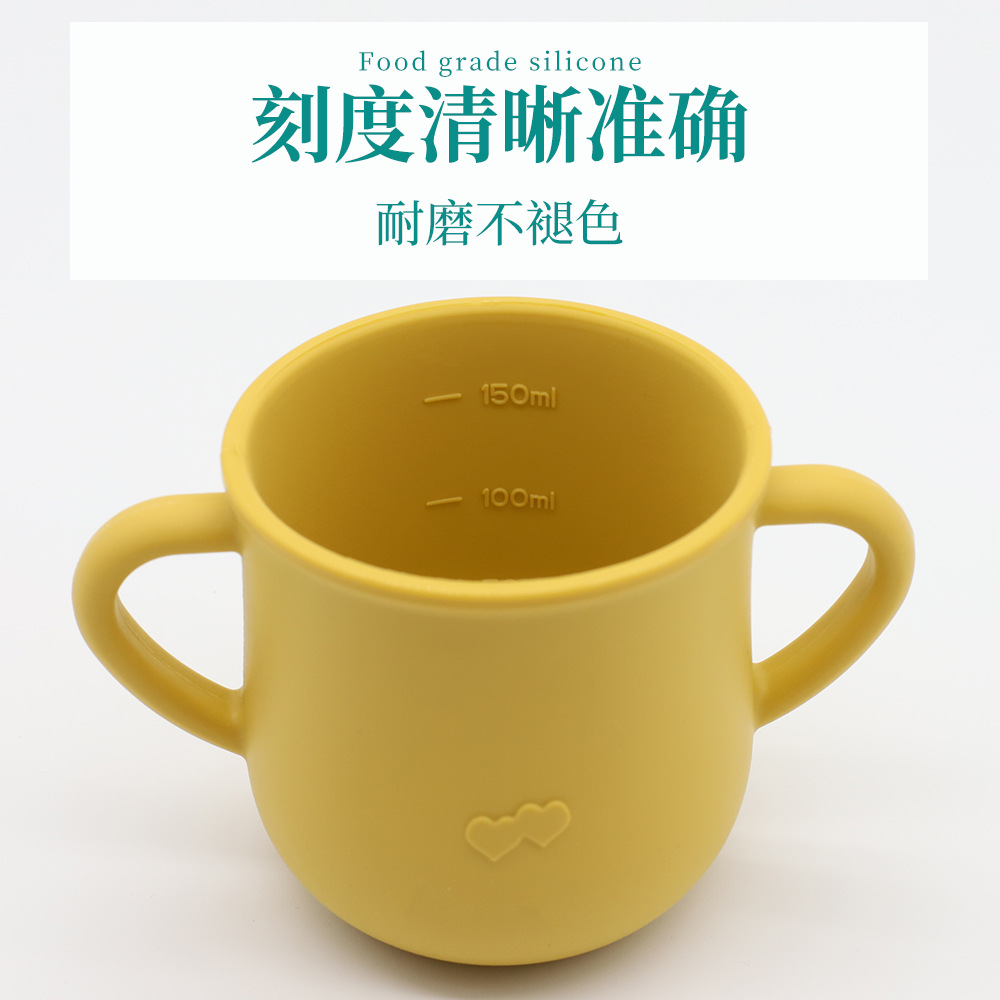 Children's Silicone Cup with Straw Drinking Cup TwoinOne Training Cup DropResistant AntiSpill Binaural NoSpill Cup Children's Silicone Cup with Straw Drinking Cup TwoinOne Training Cup DropResistant AntiSpill Binaural NoSpill Cup