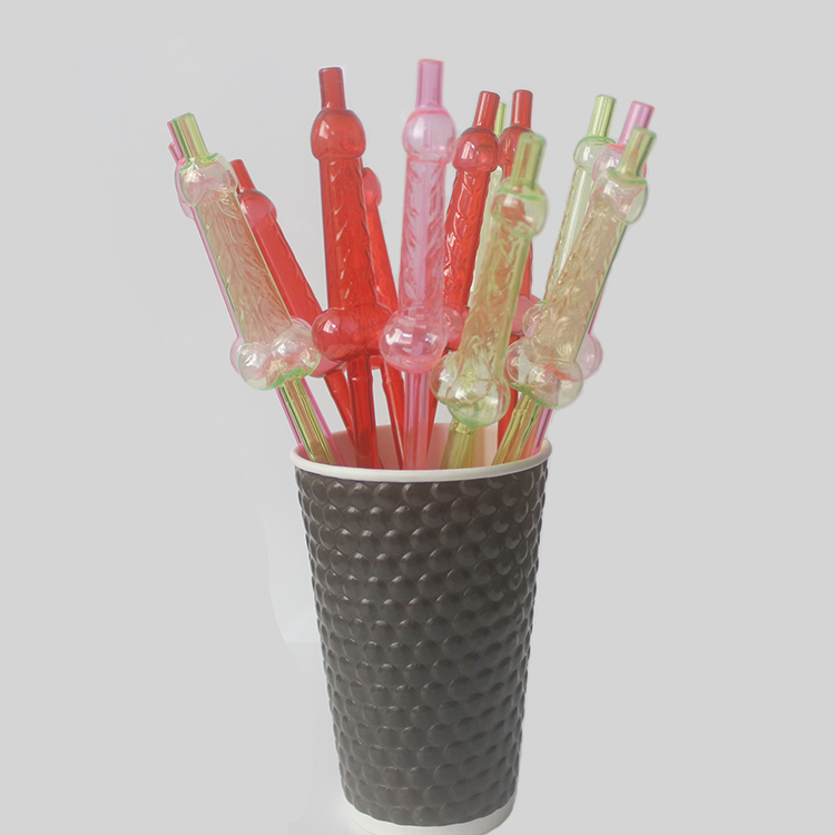 Creative Glasses Straw Funny Children's Cartoon Shape Lengthened Lazy Drinking Artifact Artistic Straw Cute Beard Straw