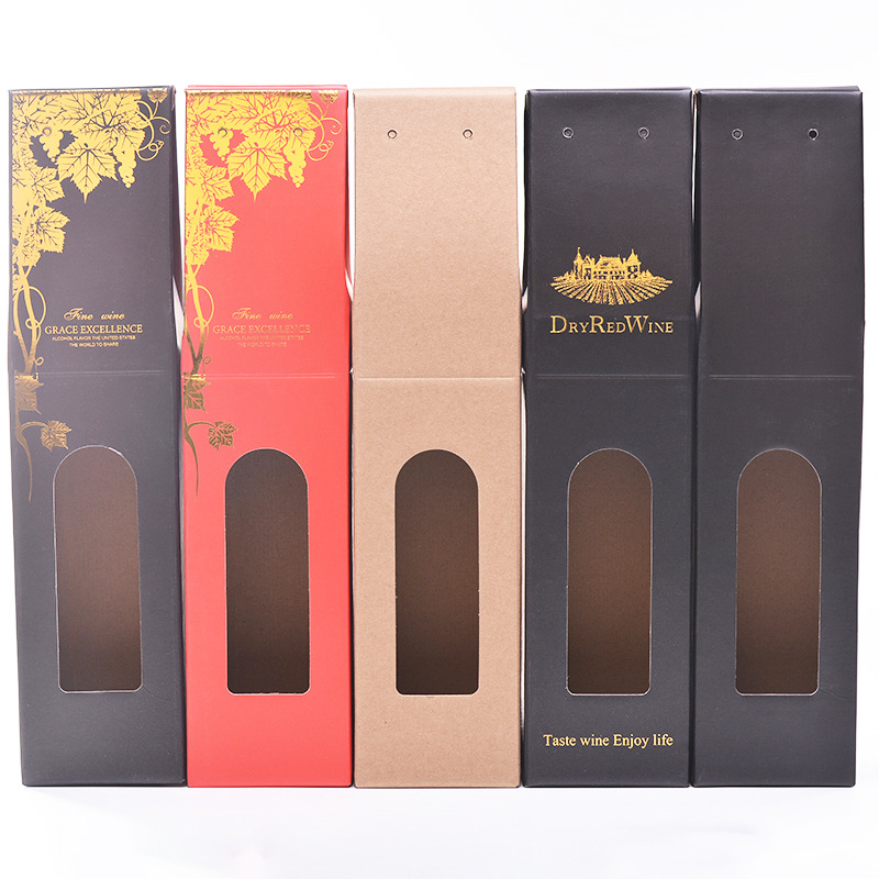 Factory direct sale high-end red wine box gift box double red wine carton custom logo wholesale