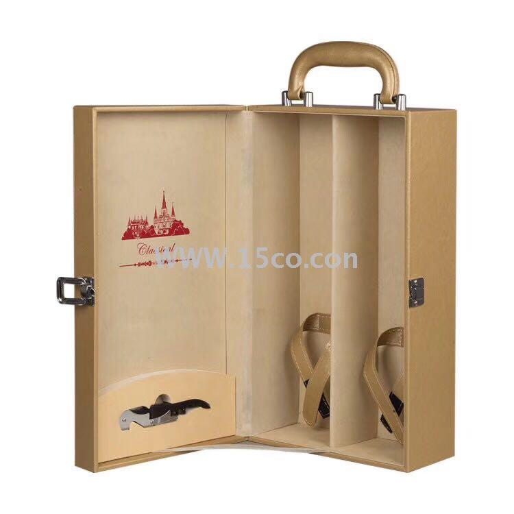 Lingge double red wine box packaging box wine gift box double red wine gift box packaging box can be customized