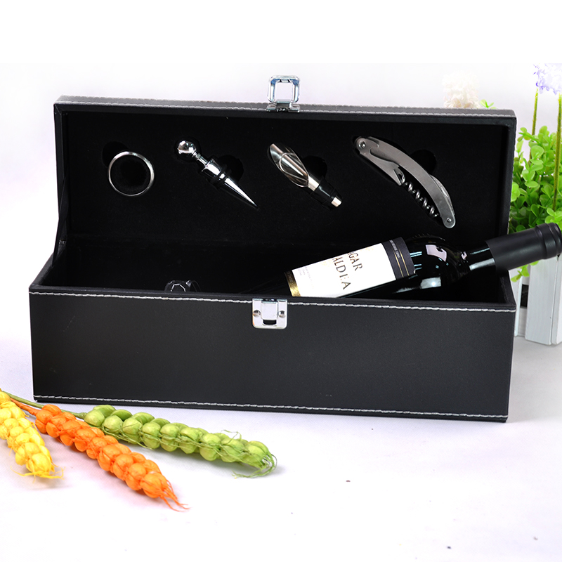 Leather Wine Box Single Red Wine Box Red Wine Gift Box Wine Gift Box Red Wine Package Box
