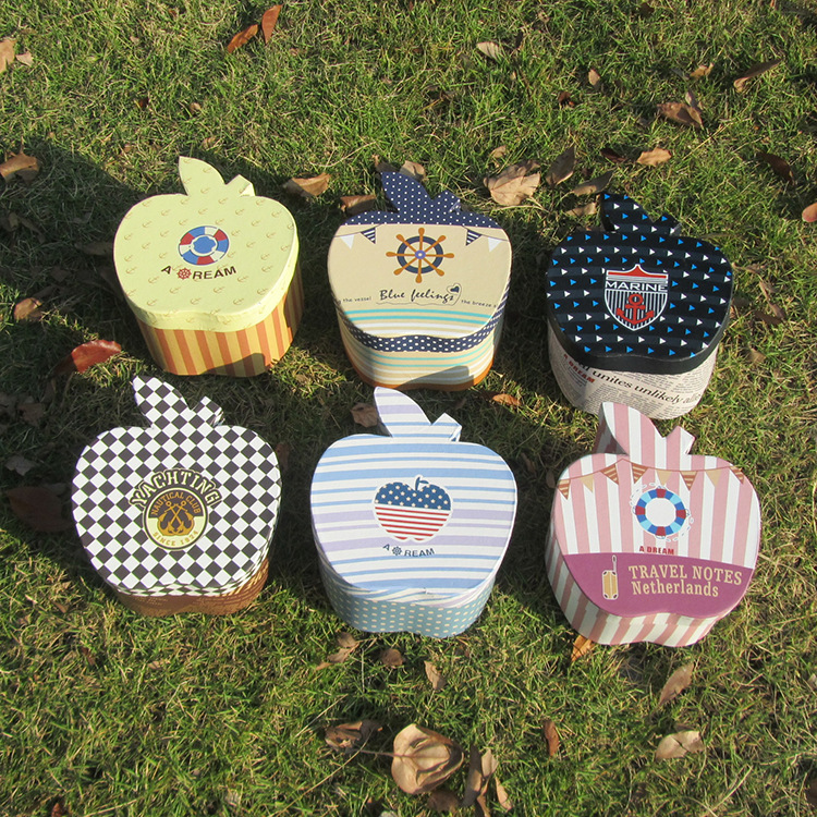 New Korean creative apple box original design printing candy box storage box