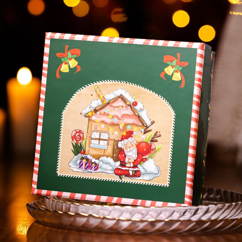 Green Christmas Box Christmas Eve Apple Box Christmas Gift Box Large Hat Scarf Packaging Box