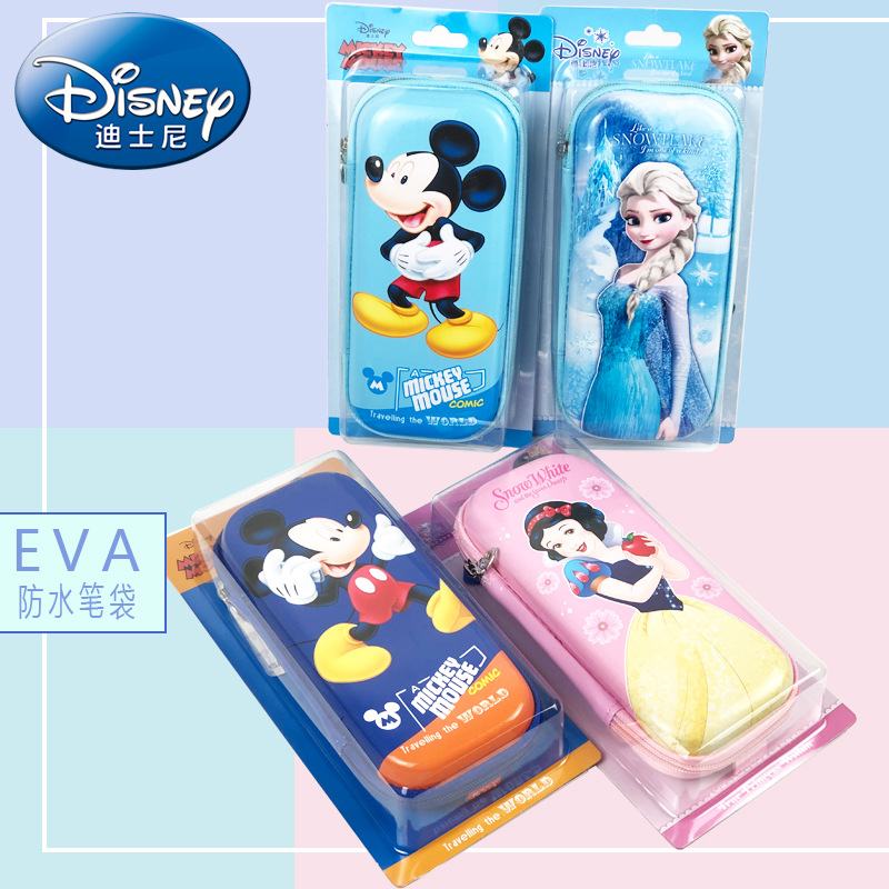 Disney 's new EVA waterproof stationery box Mickey Minnie Princess Pencil case for schoolchildren and children wholesale