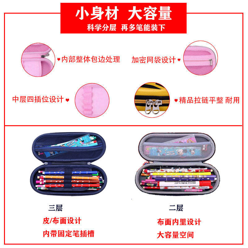 Elementary School Student Cartoon Eva Pencil Bag 3D Drop-Resistant Korean Style Stationery Box Fashion Pencil Box Children Custom Logo Elementary School Student Cartoon Eva Pencil Bag 3D Drop-Resistant Korean Style Stationery Box Fashion Pencil Box Children Custom Logo