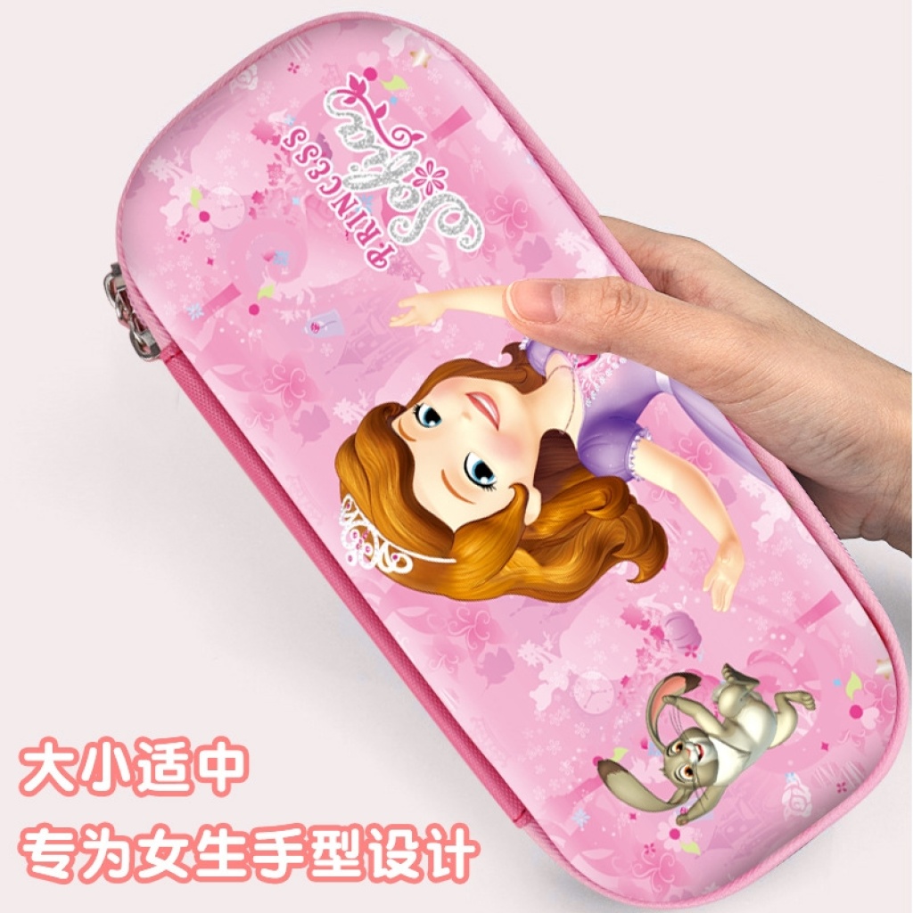 Cartoon Children Sofia Ice and Snow Girl Eva Bag Stationery Box Large Capacity Pencil Case Hard Shell Pencil Case Logo Customization Cartoon Children Sofia Ice and Snow Girl Eva Bag Stationery Box Large Capacity Pencil Case Hard Shell Pencil Case Logo Customization