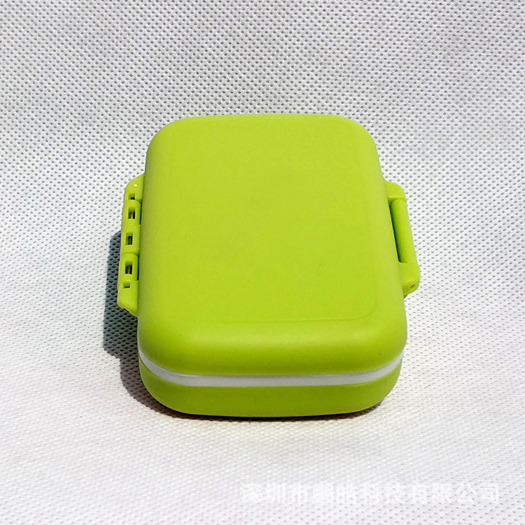 Baby's Milk Teeth Box Green Pp Plastic Box with Eva Ring Lining Teeth Storage Collection House Children's Adult Ceremony
